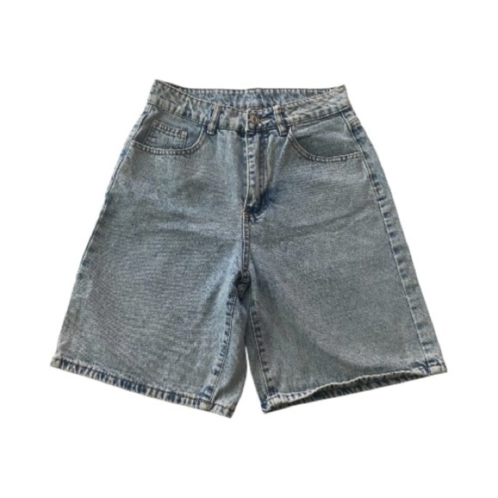 SHEIN-light wash denim shorts-size 26